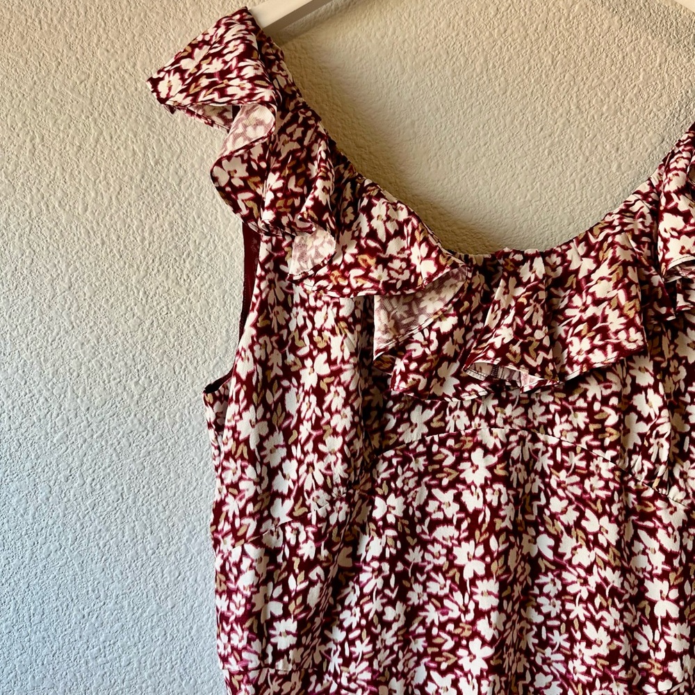 ☀️ New! MADEWELL Ruffled Scoopneck Maxi Dress in Floral - Picture 6 of 16